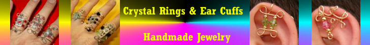 Crystal Rings & Ear Cuffs Handmade Jewelry and More