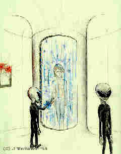 Alien Abduction Art by Jeffrey S. Westover